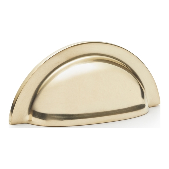 AW903PB • Polished Brass • Alexander & Wilks Bardom Ridged Cabinet Cup Pull